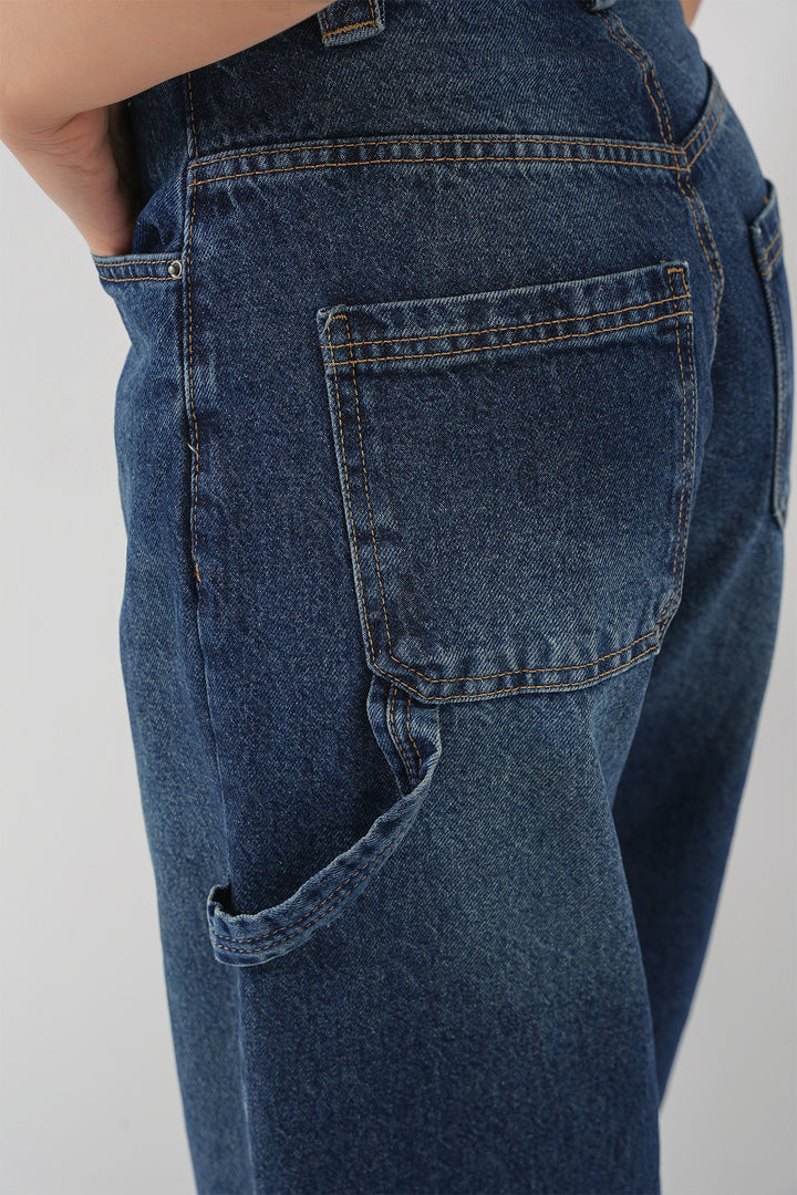BGD Women Women's High Waist Jeans 6701 - Navy Blue - Baltimore