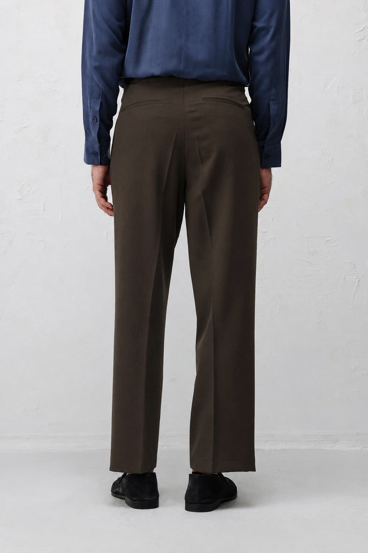ANT Antioch Kahve 1 Relax Fit Pilili Erkek Pantolon - Tinley Park
