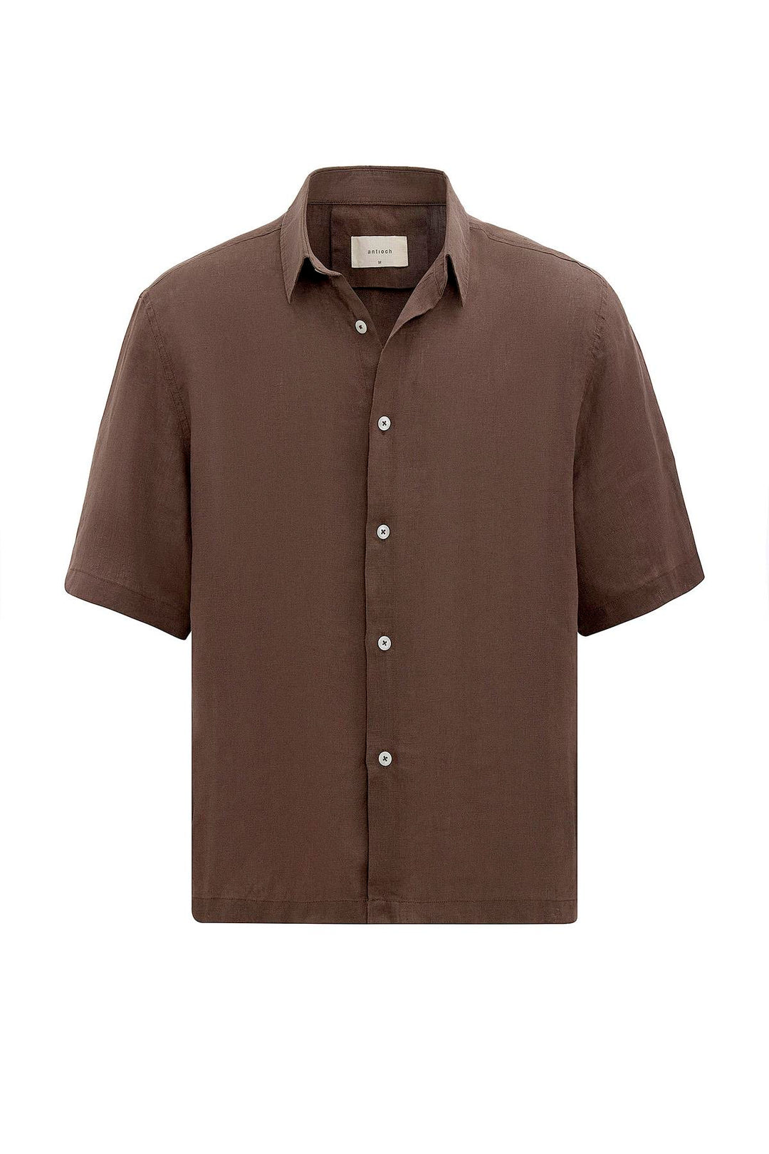 ANT Antioch Coffee 100% Linen Relaxed Fit Men's Shirt - Anzio