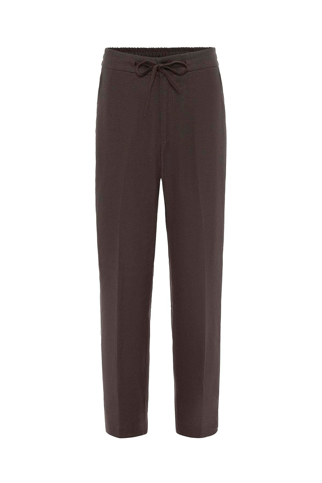 ANT Antioch Coffee 100% Linen High Waist Men's Pants - East Lansing