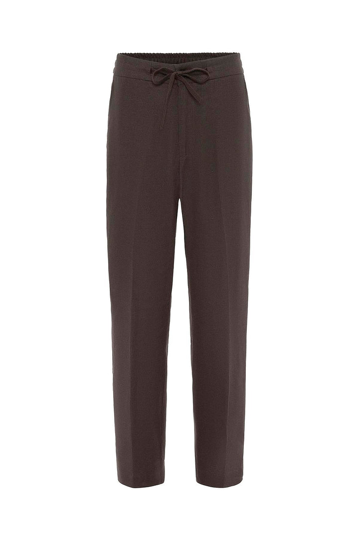 ANT Antioch Coffee 100% Linen High Waist Men's Pants - East Lansing