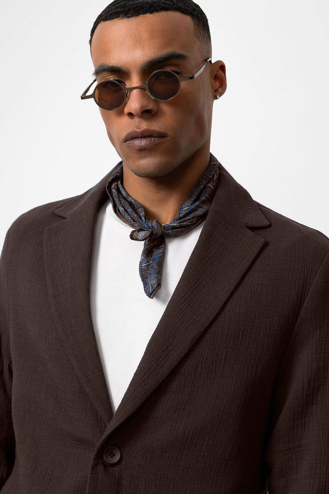 ANT Antioch Kahve Astarsız Torba Cepli Erkek Blazer Ceket - Marsala