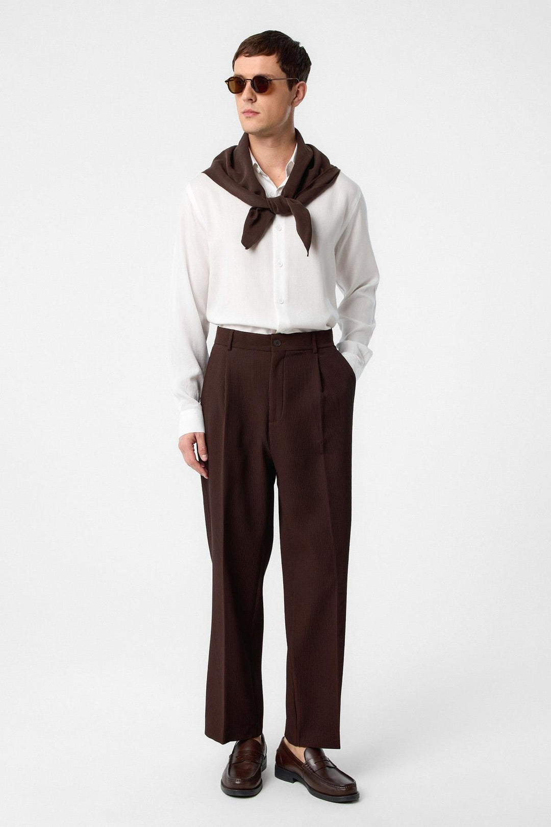 ANT Antioch Kahve Baggy Fitilli Erkek Pantolon - Redlands