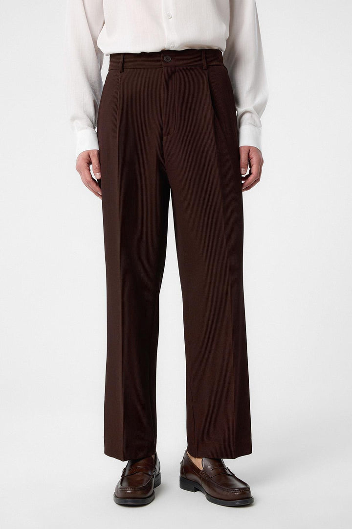 ANT Antioch Kahve Baggy Fitilli Erkek Pantolon - Redlands