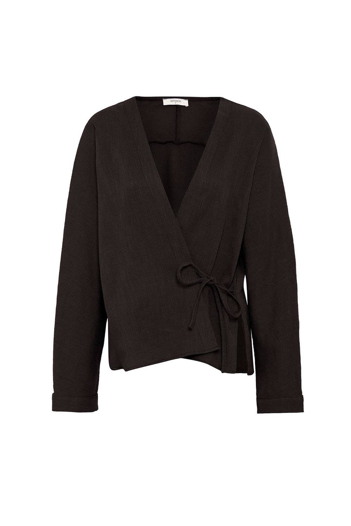 ANT Antioch Coffee Tied Kimono Women's Shirt - Marano di Napoli