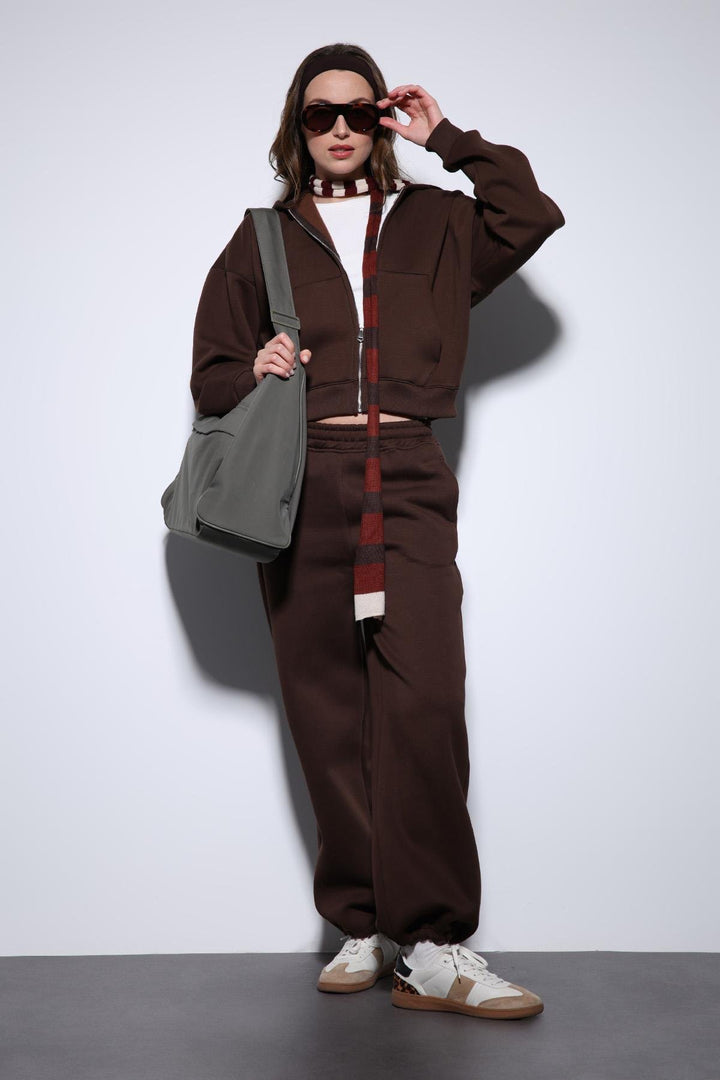 ANT Antioch Coffee Basic Adjustable Cuff Women's Sweatpants - Navapolatsk