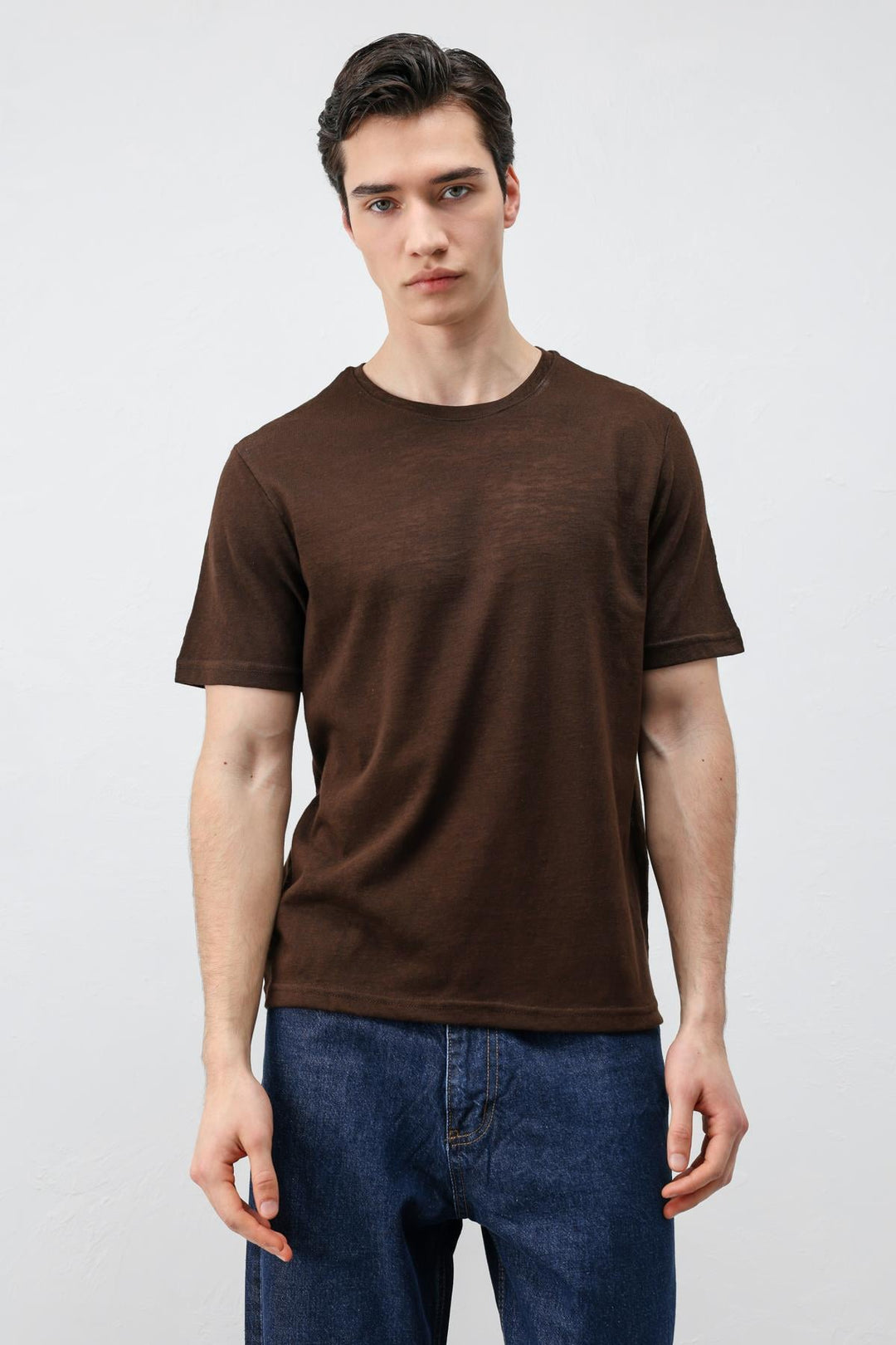 ANT Antioch Kahve Basic Erkek T-Shirt - Créteil