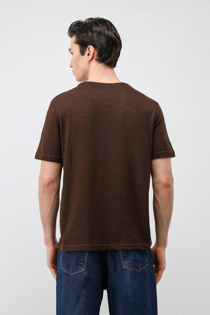 ANT Antioch Kahve Basic Erkek T-Shirt - Créteil