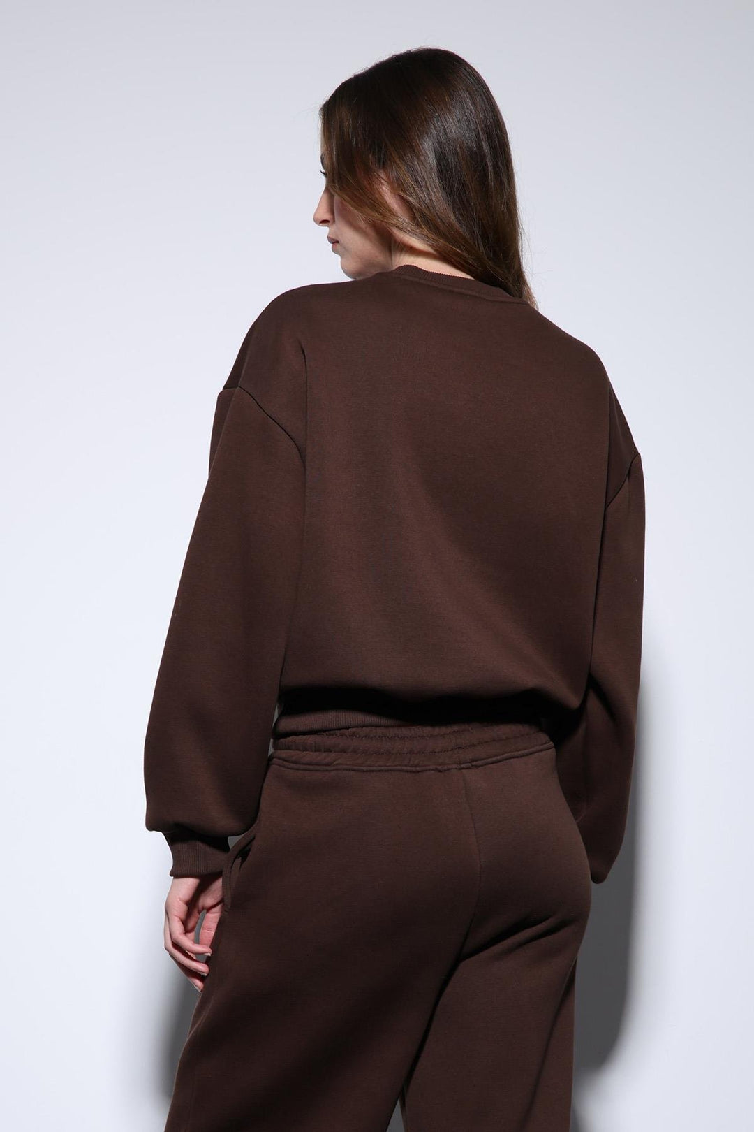 ANT Antioch Kahve Basic Kadın Sweatshirt - Bath