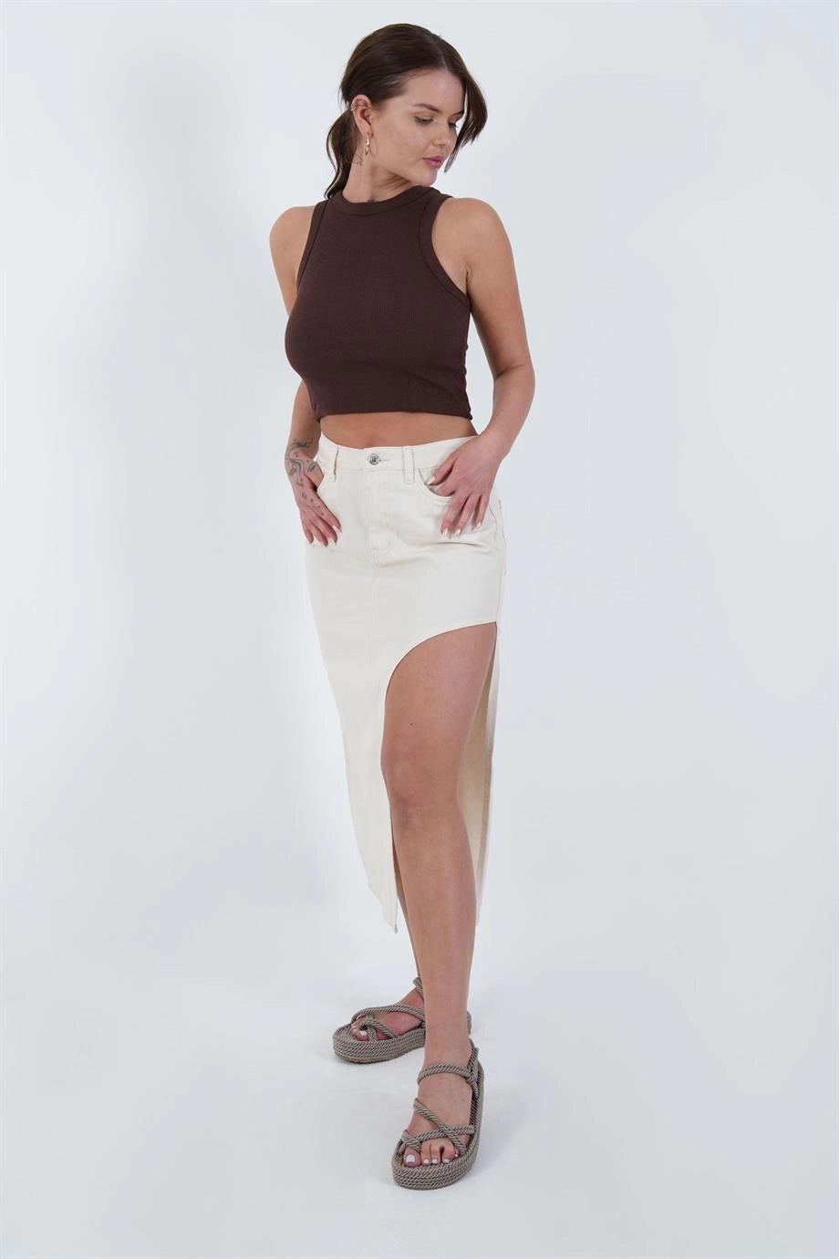Coffee Bicycle Collar Eyebrow Corset Blouse CO-2523254307 - Union City