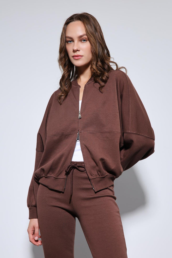 ANT Antioch Kahve Bomber Ceket ve İspanyol Paça Eşofman Takım - Woerden