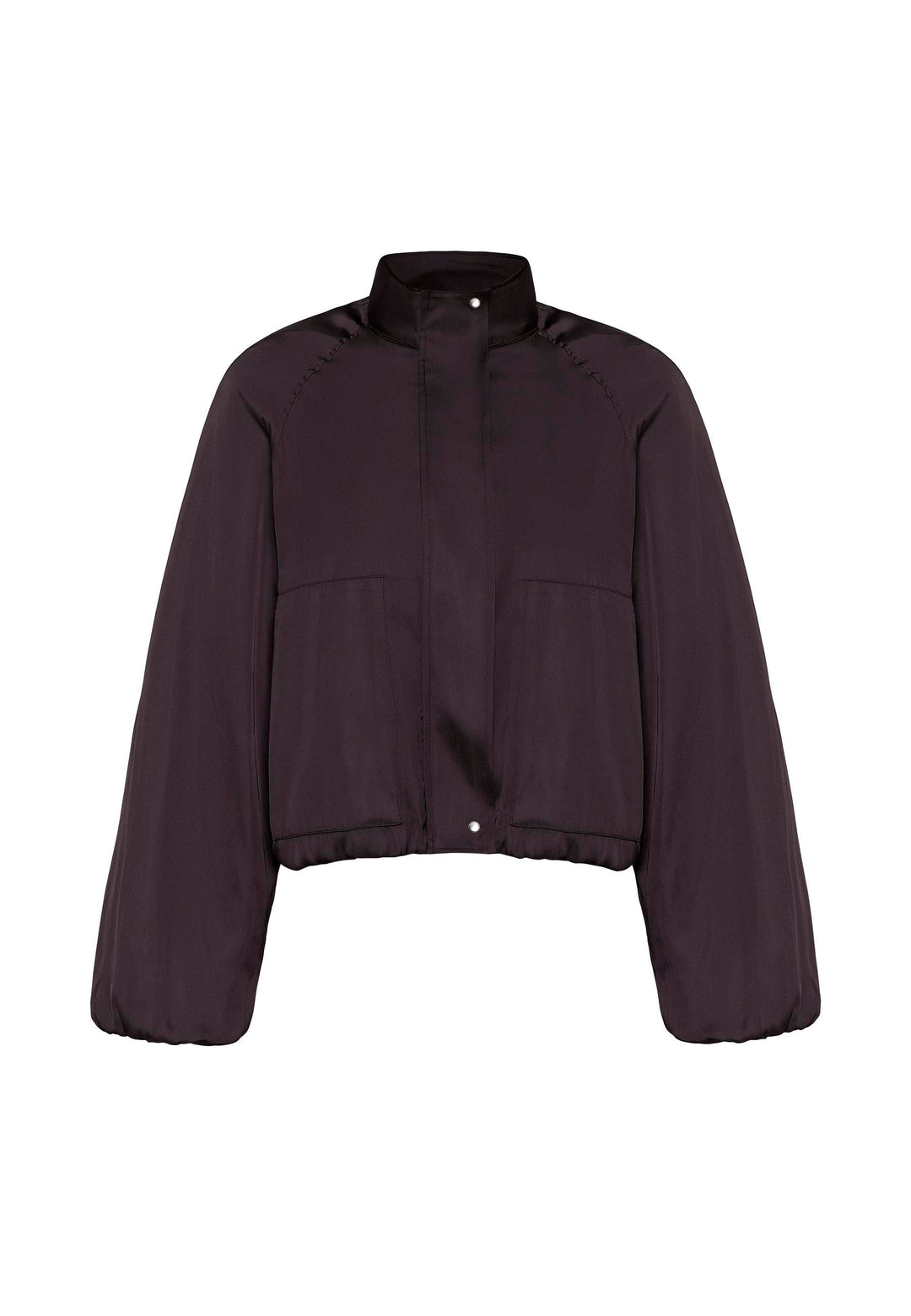 ANT Antioch Kahve Dik Yaka İnce Kadın Bomber Ceket - Lysychansk