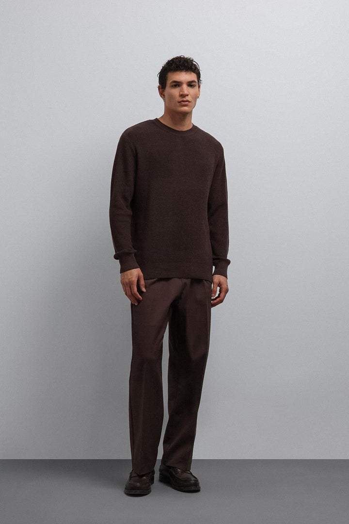ANT Antioch Coffee-Colored Men's Sweater - Kharkiv