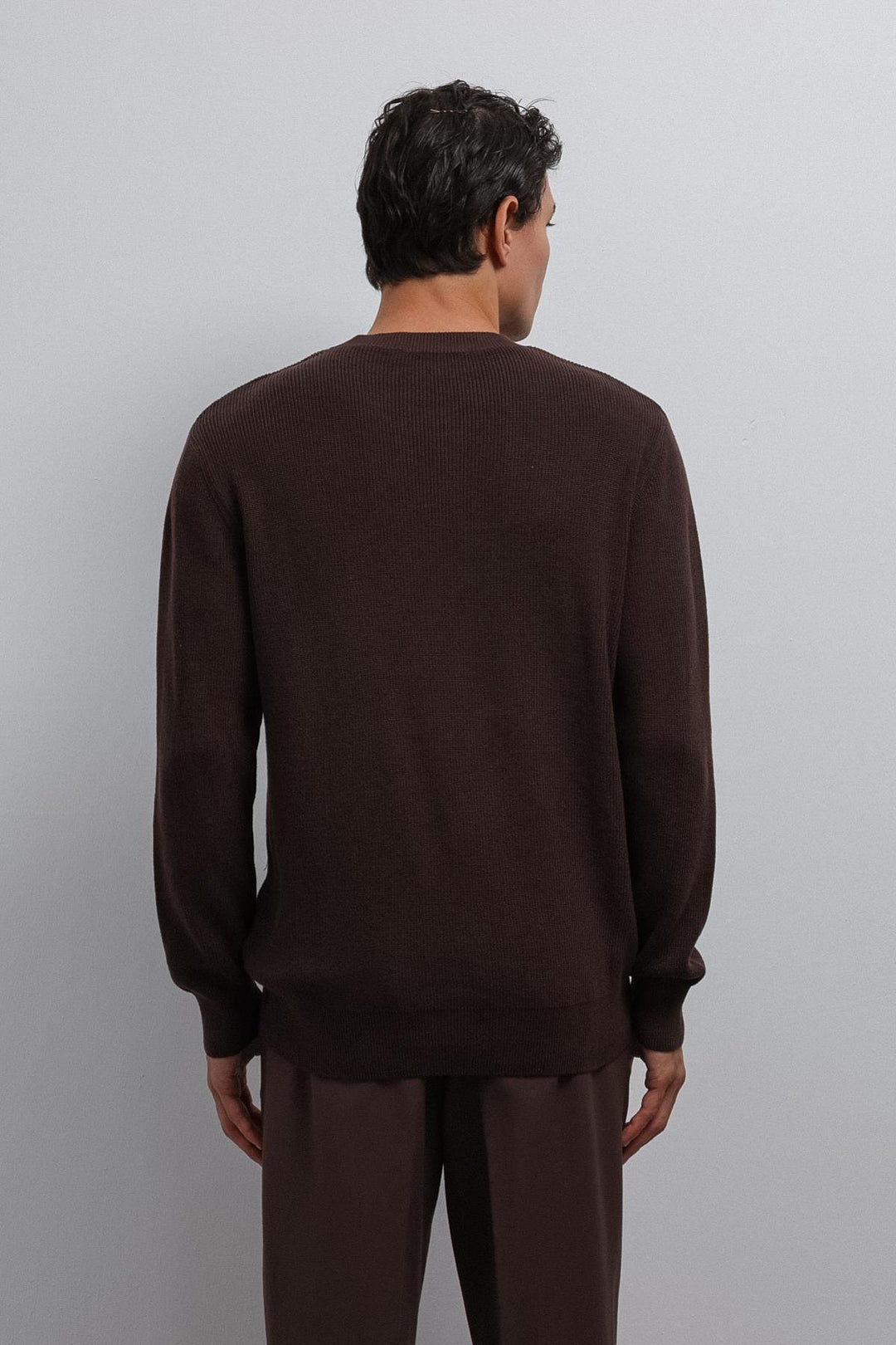 ANT Antioch Coffee-Colored Men's Sweater - Kharkiv