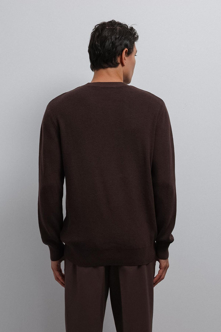 ANT Antioch Coffee-Colored Men's Sweater - Kharkiv