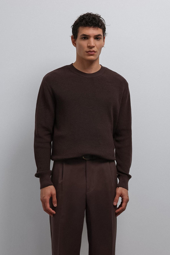 ANT Antioch Coffee-Colored Men's Sweater - Kharkiv