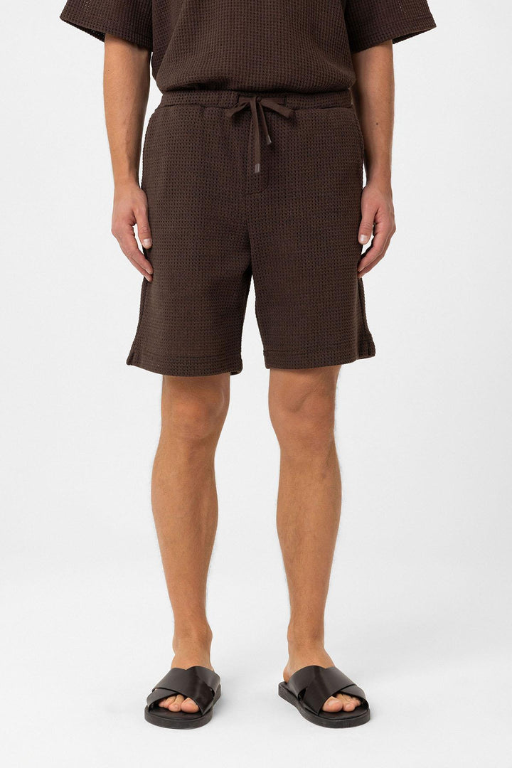 ANT Antioch Coffee-Colored Relaxed Men's Shorts - San Antonio