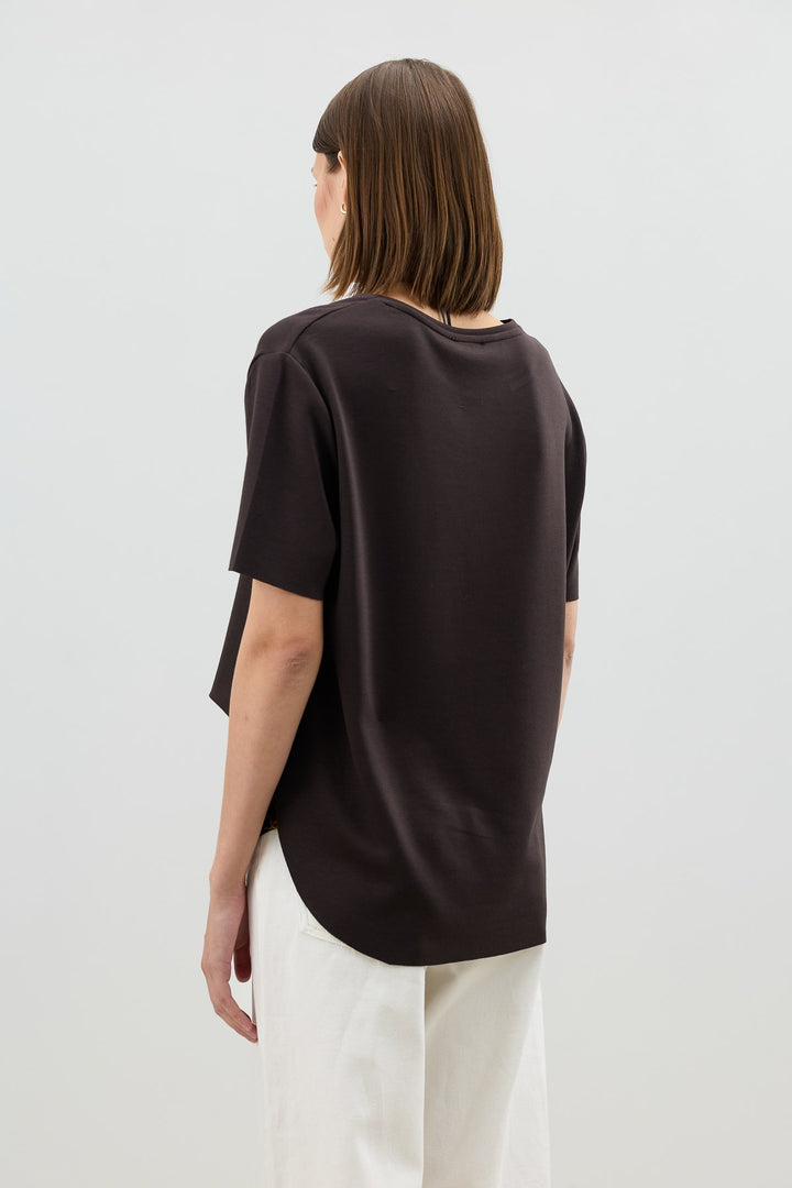 ANT Antioch Kahve Dökümlü Kadın T-Shirt - Saint-Hyacinthe