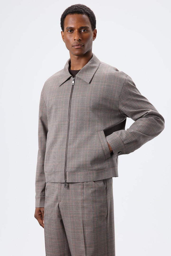 ANT Antioch Kahve Ekoseli Mevsimlik Erkek Mont - Mönchengladbach