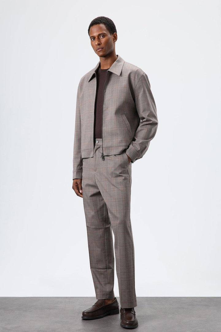 ANT Antioch Kahve Ekoseli Mevsimlik Erkek Mont - Mönchengladbach