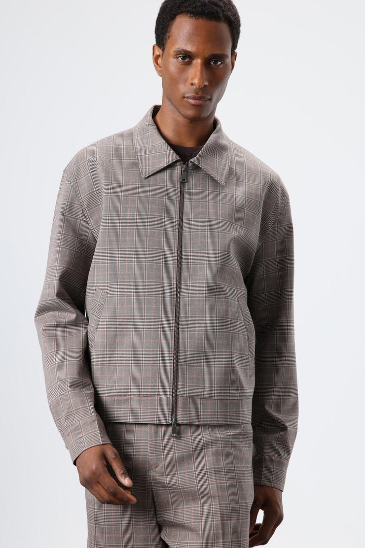 ANT Antioch Kahve Ekoseli Mevsimlik Erkek Mont - Mönchengladbach