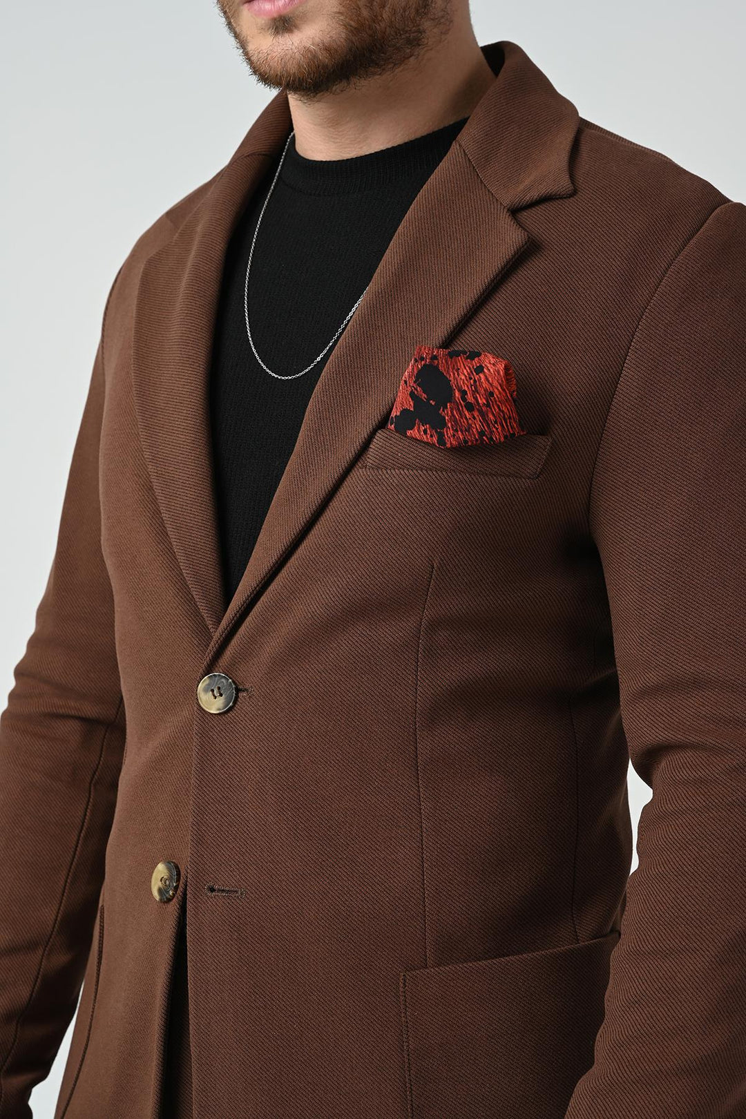 ANT Antioch Coffee Men's Unlined Jacket Trousers Suit - Vitrolles