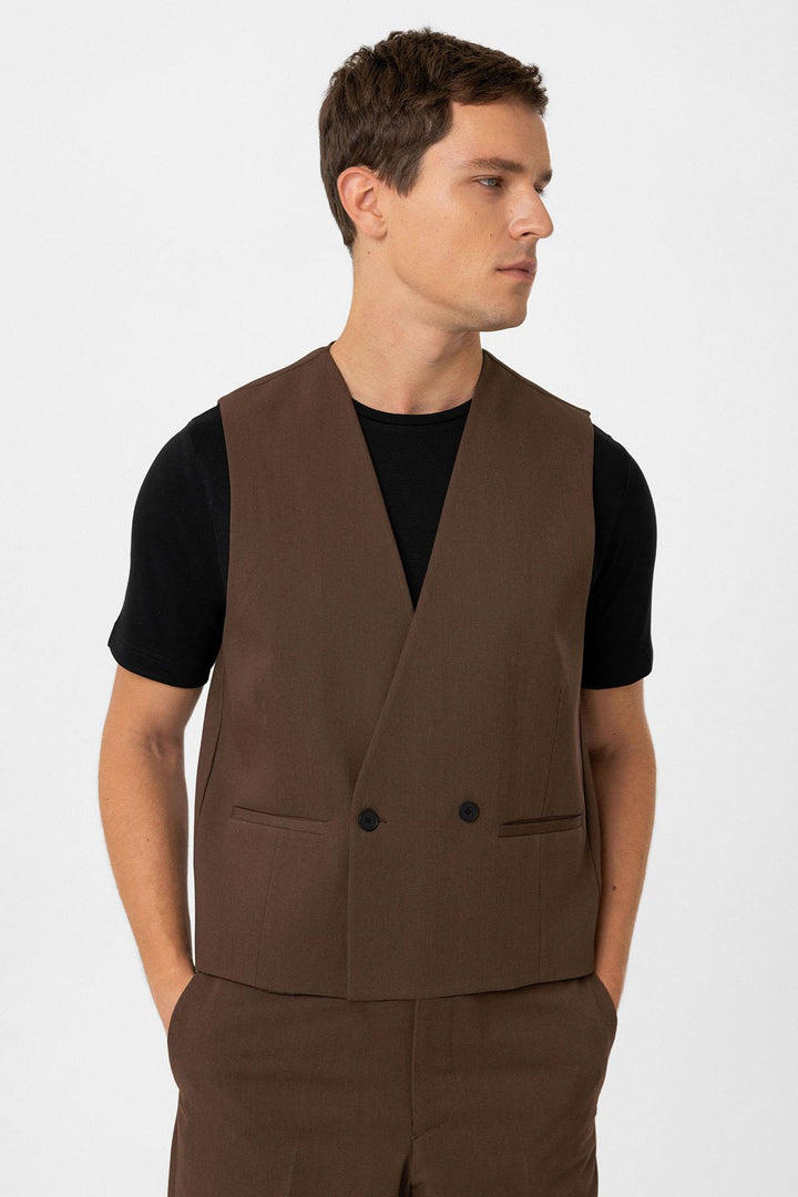 ANT Antioch Coffee Men's Technical Relax Fit Vest - Rosemead