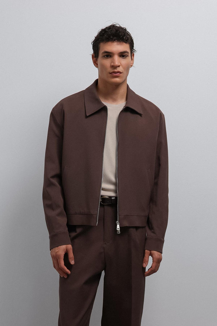 ANT Antioch Coffee Zippered Seasonal Men's Jacket - Turin