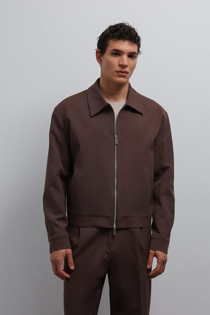 ANT Antioch Coffee Zippered Seasonal Men's Jacket - Brugherio