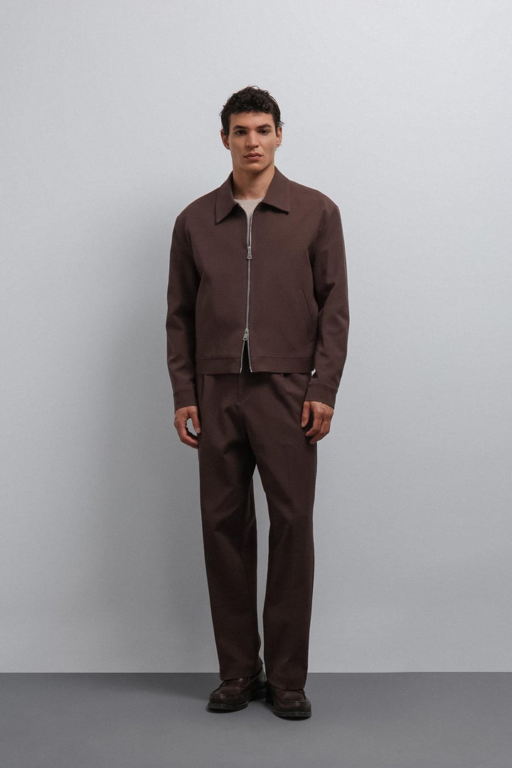 ANT Antioch Coffee Zippered Seasonal Men's Jacket - Brugherio