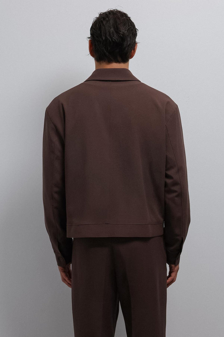 ANT Antioch Coffee Zippered Seasonal Men's Jacket - Brugherio