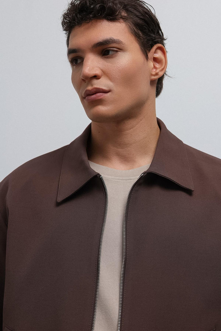 ANT Antioch Coffee Zippered Seasonal Men's Jacket - Brugherio
