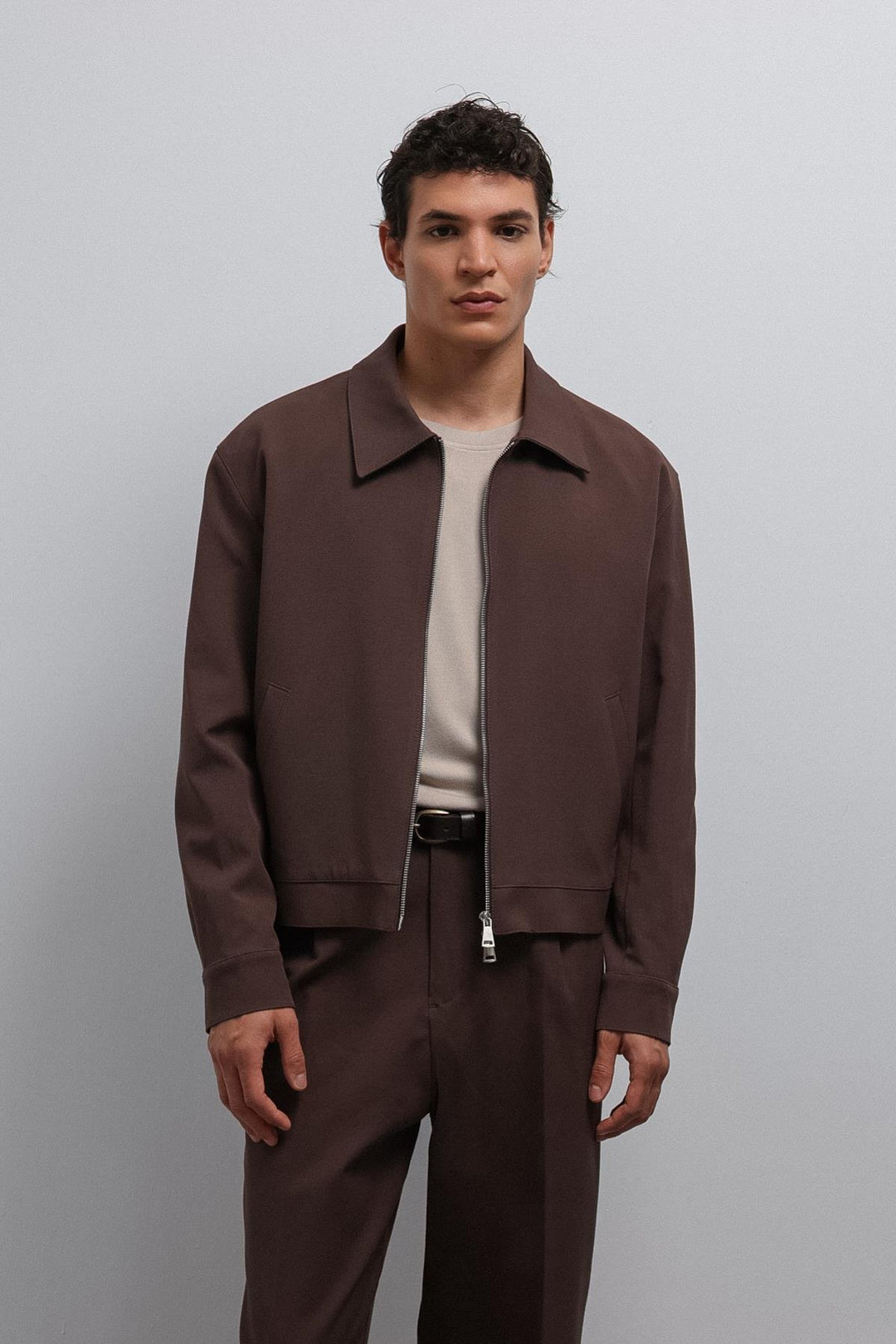 ANT Antioch Coffee Zippered Seasonal Men's Jacket - Braunschweig