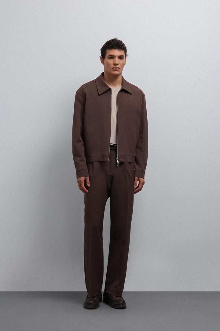ANT Antioch Coffee Zippered Seasonal Men's Jacket - Brugherio