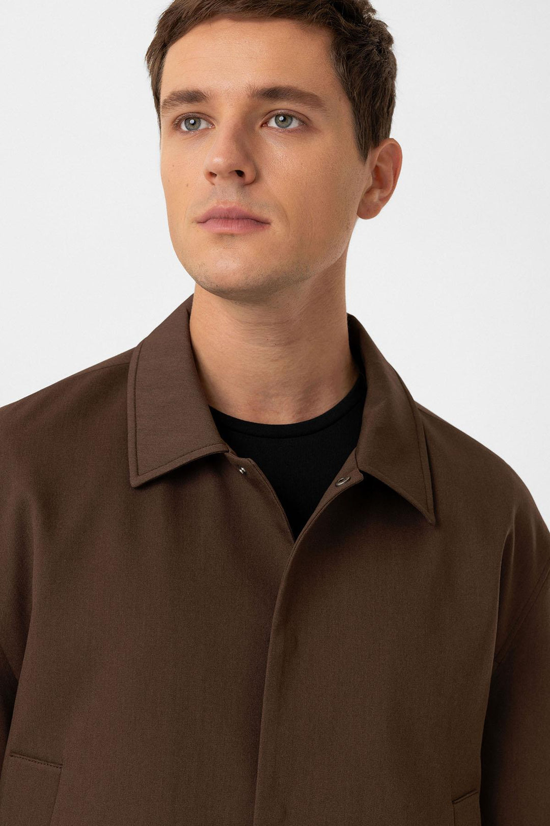 ANT Antioch Coffee Hidden Button Seasonal Relax Fit Men's Jacket - Bocholt