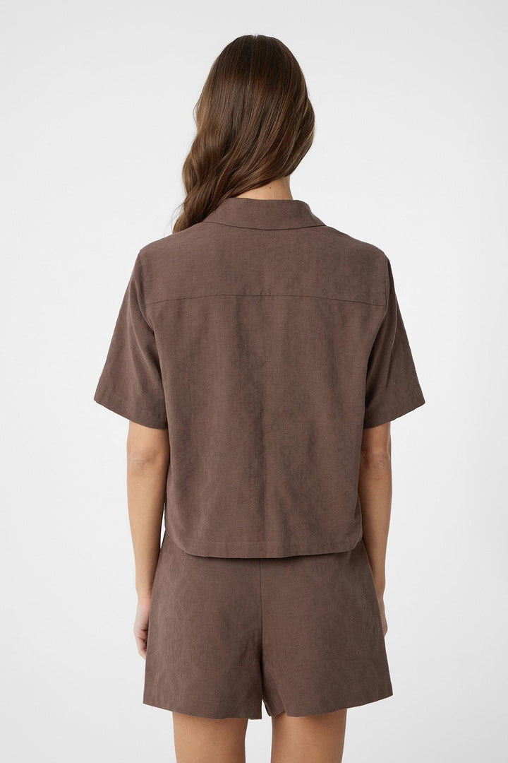 ANT Antioch Coffee Shirt Shorts Women's Set - Jiquílpan de Juárez