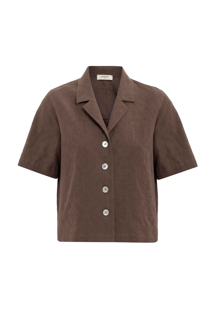 ANT Antioch Coffee Shirt Shorts Women's Set - Jiquílpan de Juárez