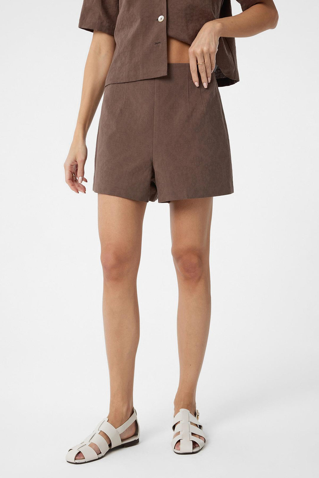 ANT Antioch Coffee Shirt Shorts Women's Set - Jiquílpan de Juárez