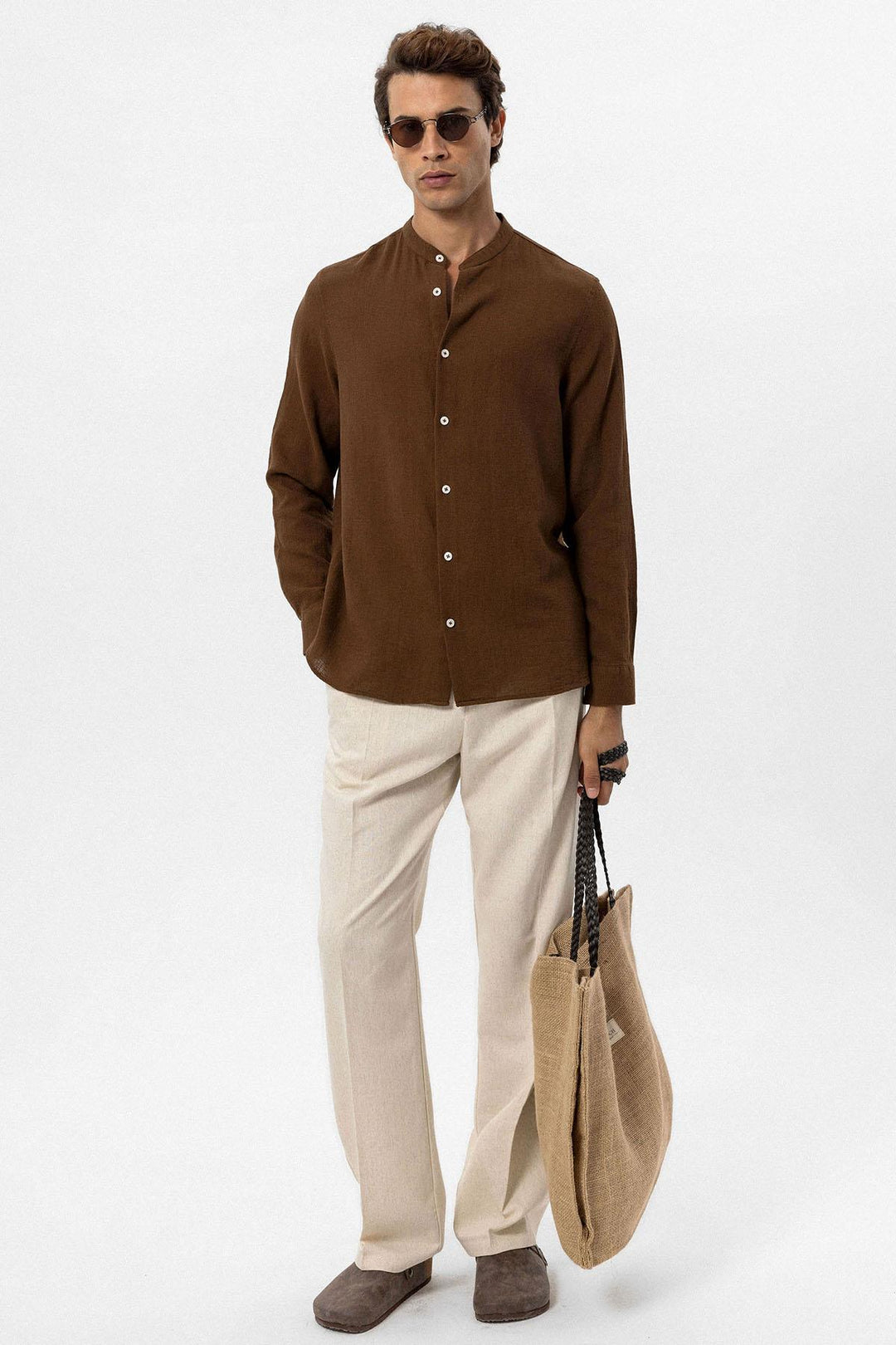 ANT Judge Collar Woven Men's Shirt - Purísima de Bustos