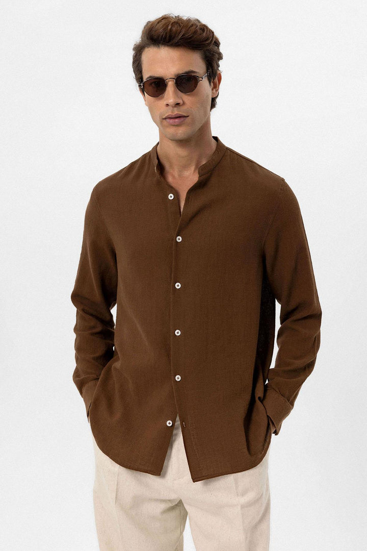 ANT Judge Collar Woven Men's Shirt - Purísima de Bustos