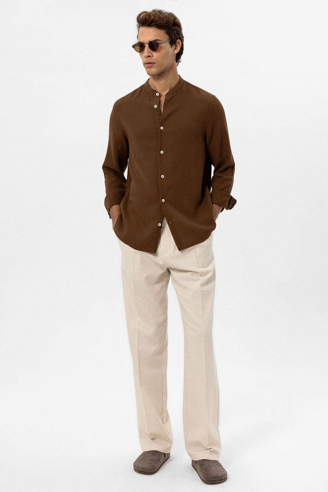 ANT Judge Collar Woven Men's Shirt - Purísima de Bustos