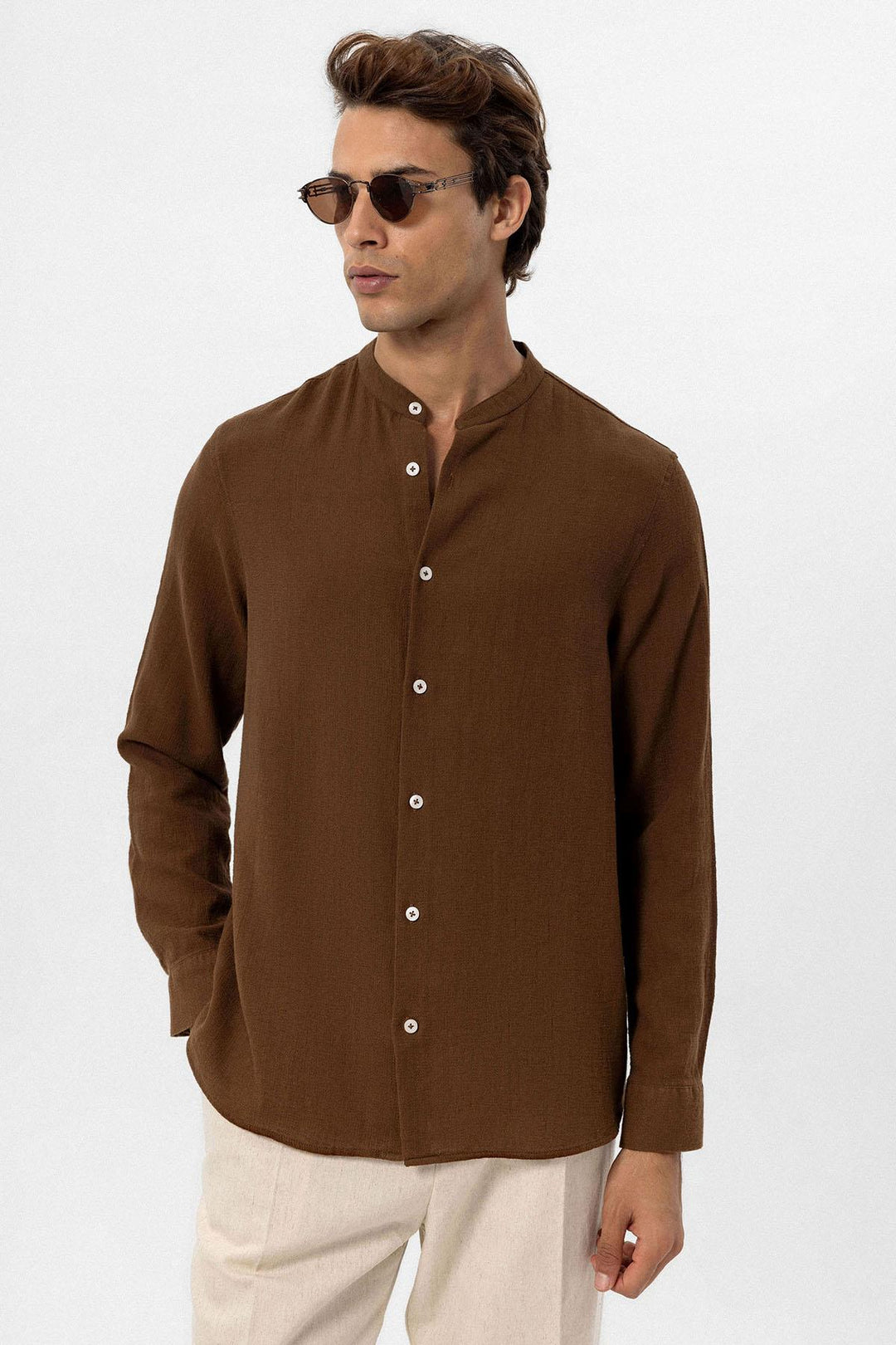 ANT Judge Collar Woven Men's Shirt - Purísima de Bustos