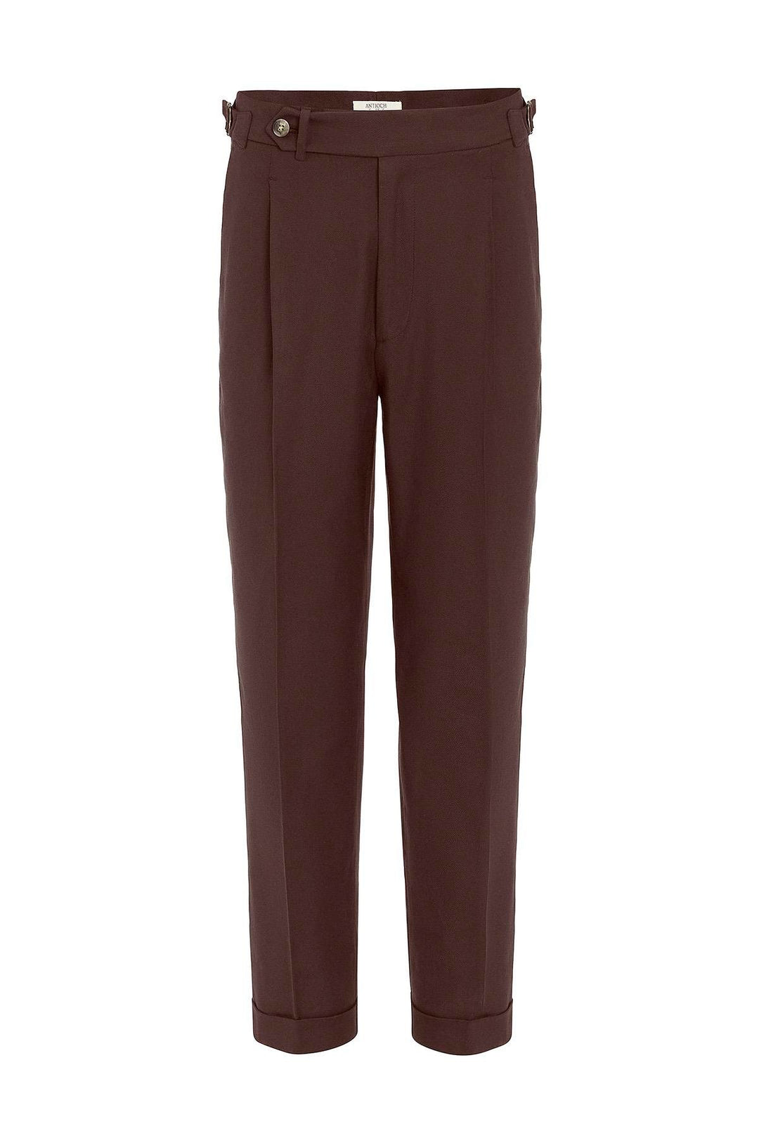 ANT Antioch Coffee Italian Cut High Waist Men's Pants - Irákleio