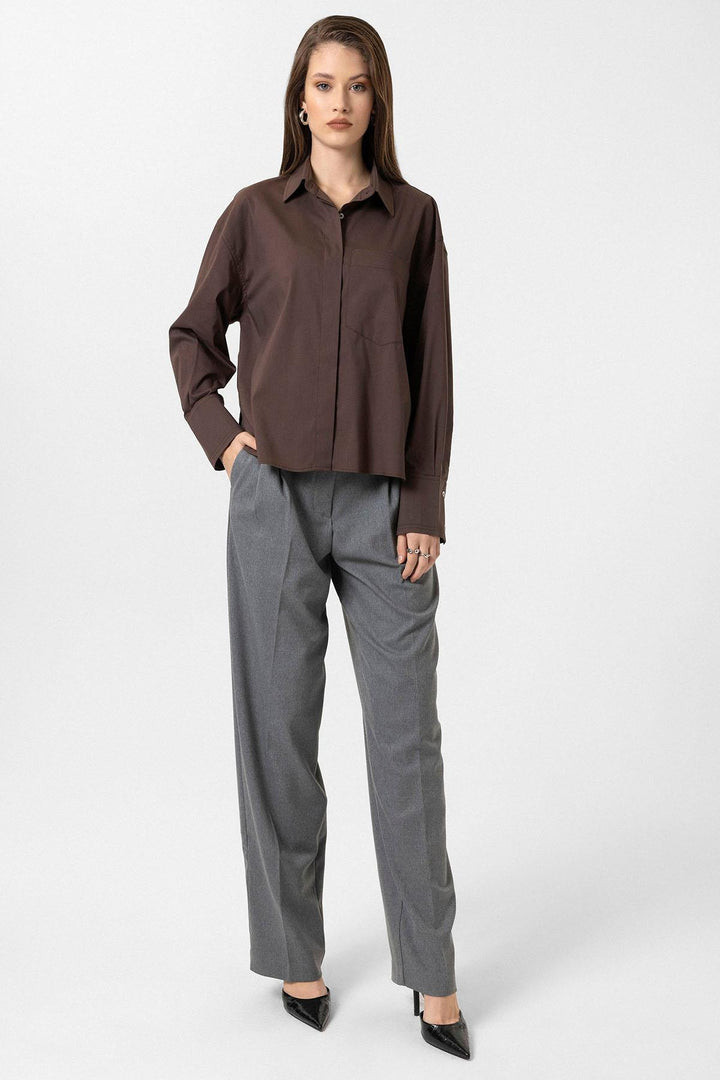 ANT Antioch Coffee Woman Basic Oversize Shirt - Ciudad Victoria