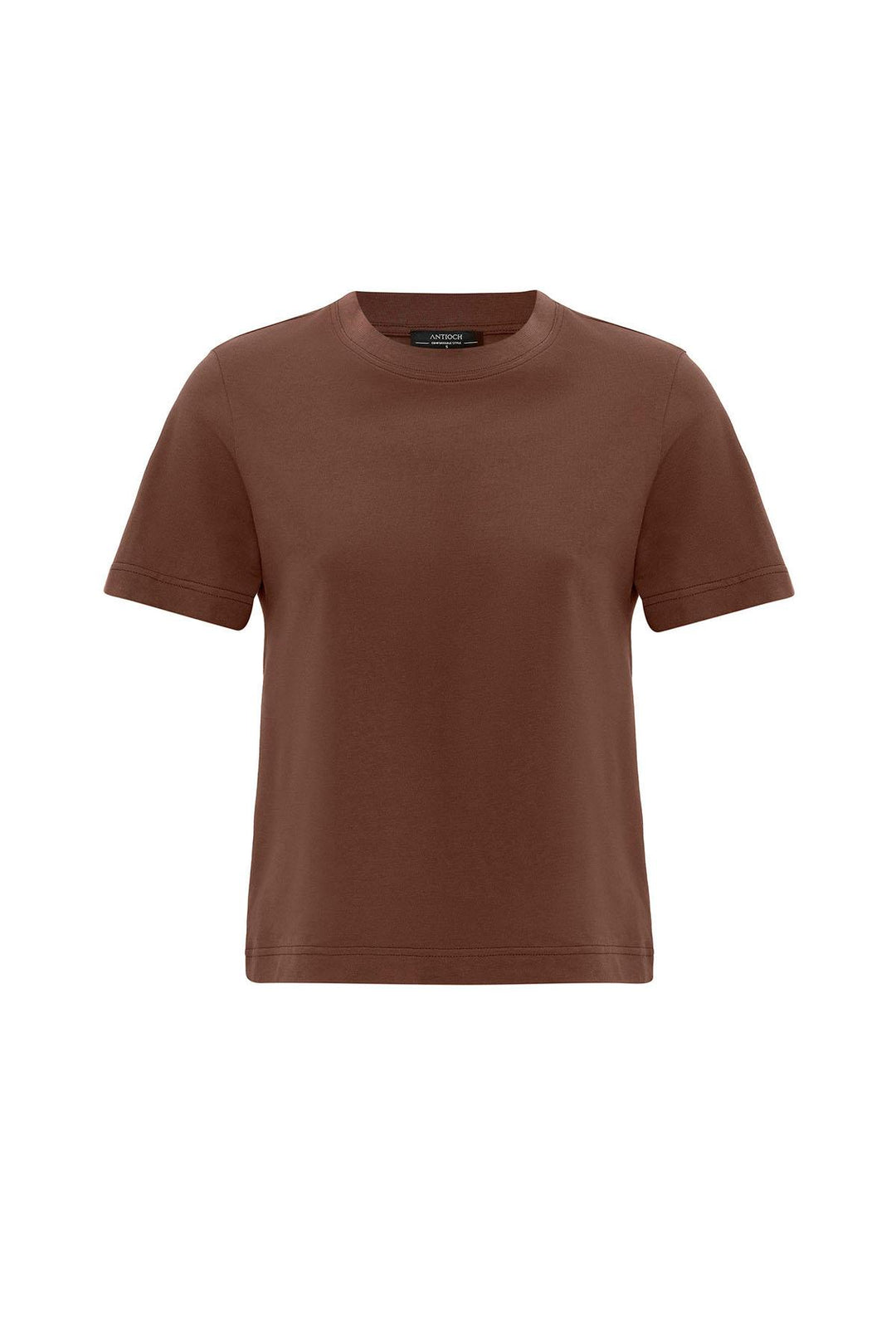 ANT Antioch Coffee Woman Bicycle Neck Basic T-Shirt - Ocoyoacac