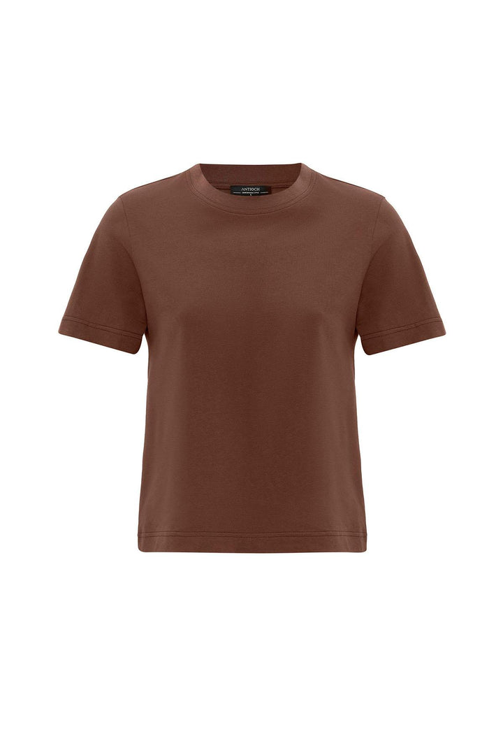 ANT Antioch Coffee Woman Bicycle Neck Basic T-Shirt - Ocoyoacac