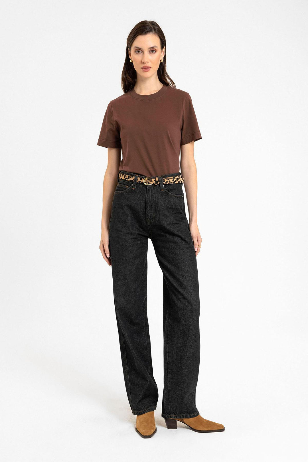 ANT Antioch Coffee Woman Bicycle Neck Basic T-Shirt - Ocoyoacac