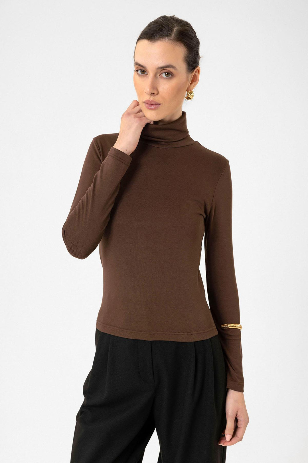 ANT Antioch Coffee Woman Turtleneck Sweater - Tempe