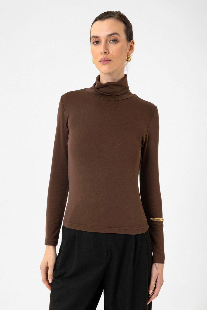 ANT Antioch Coffee Woman Turtleneck Sweater - Tempe
