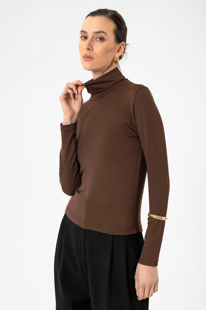 ANT Antioch Coffee Woman Turtleneck Sweater - Tempe